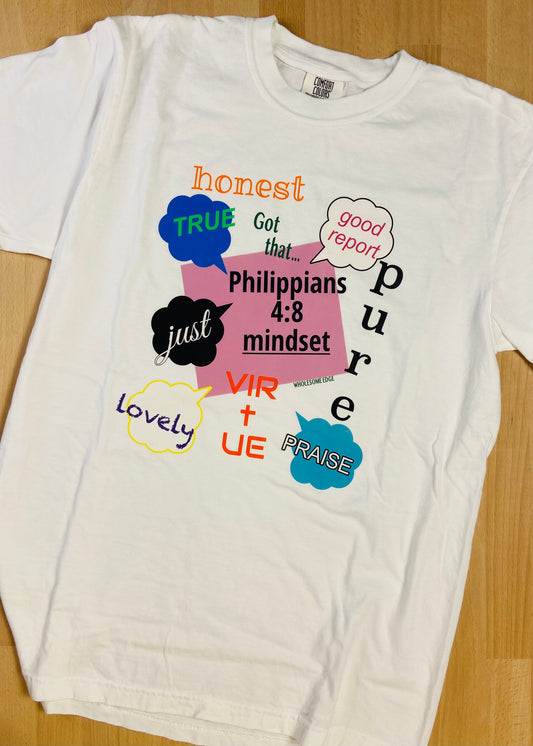 Philippians 4:8 Mindset Retro - Tee