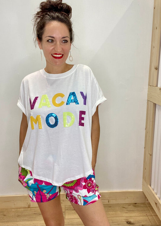 Feelin' That "Vacay Mode" Sequin Top