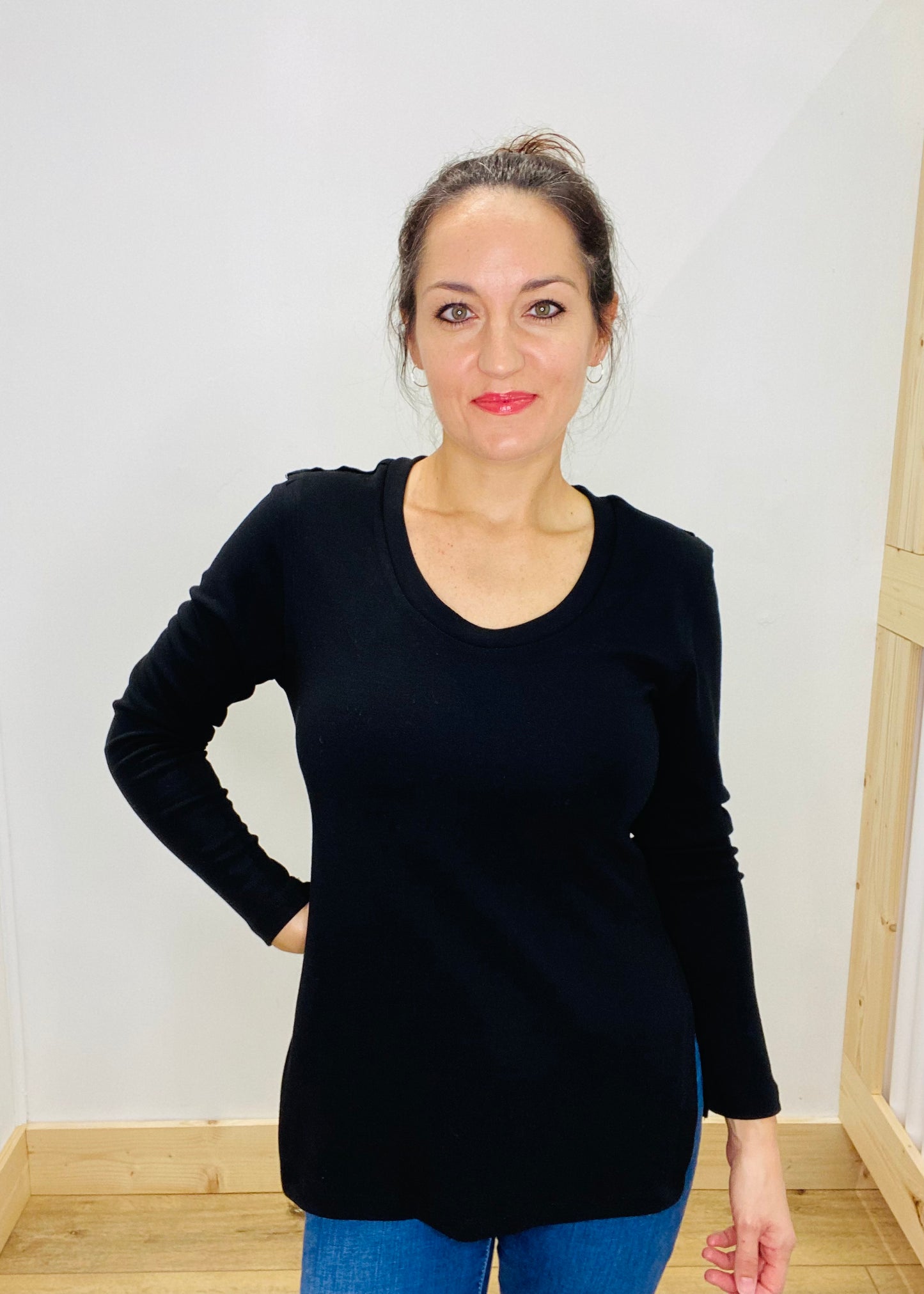 Stylish V Split Sides Top