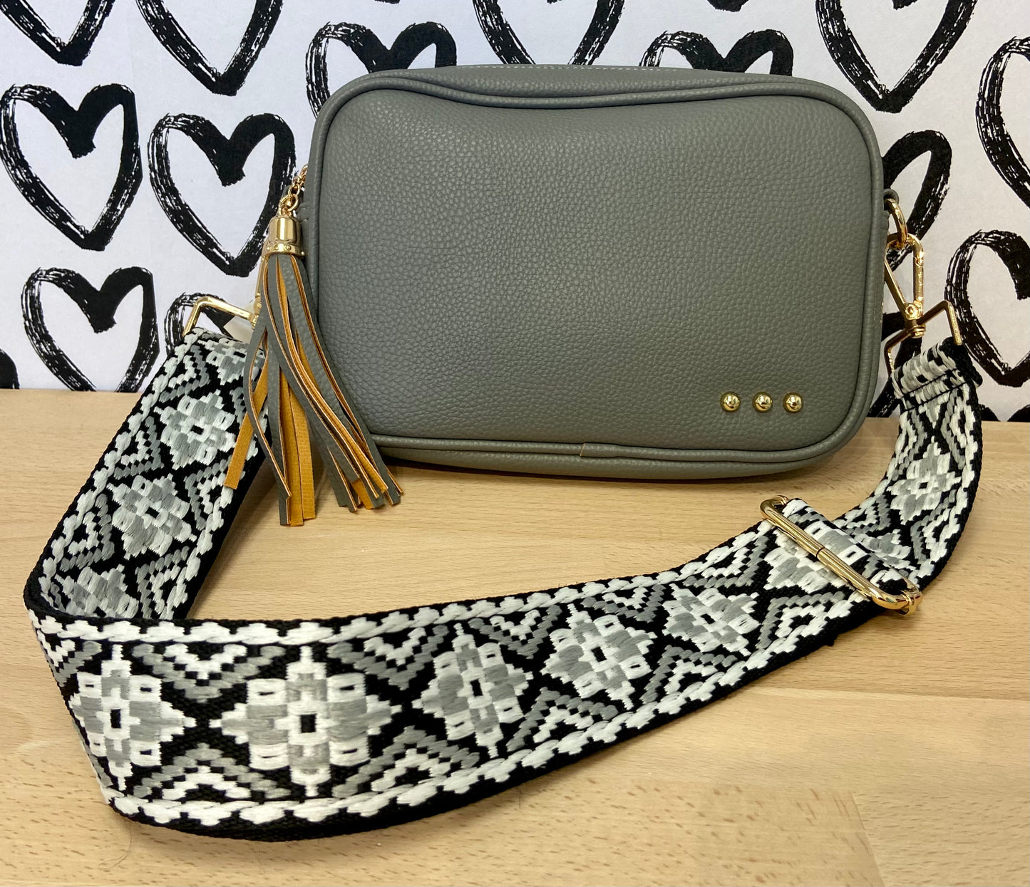 Pretty Simple Willow Crossbody Bag - Grey