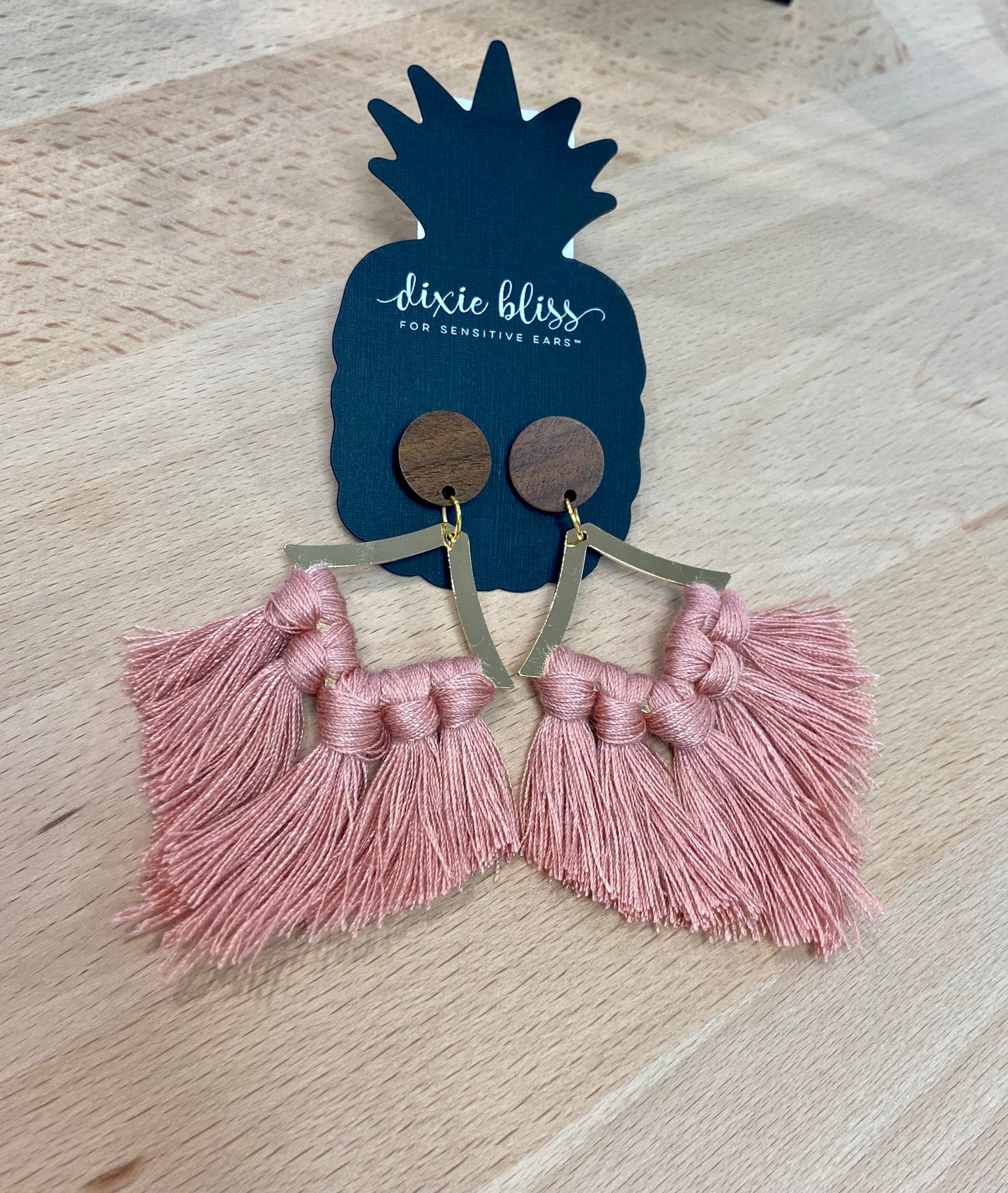 Dixie Bliss Something New in Powder Pink Earrings