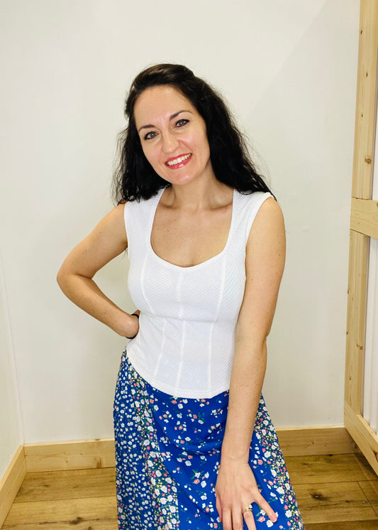 Dynamic Ribbed Tank - Ivory