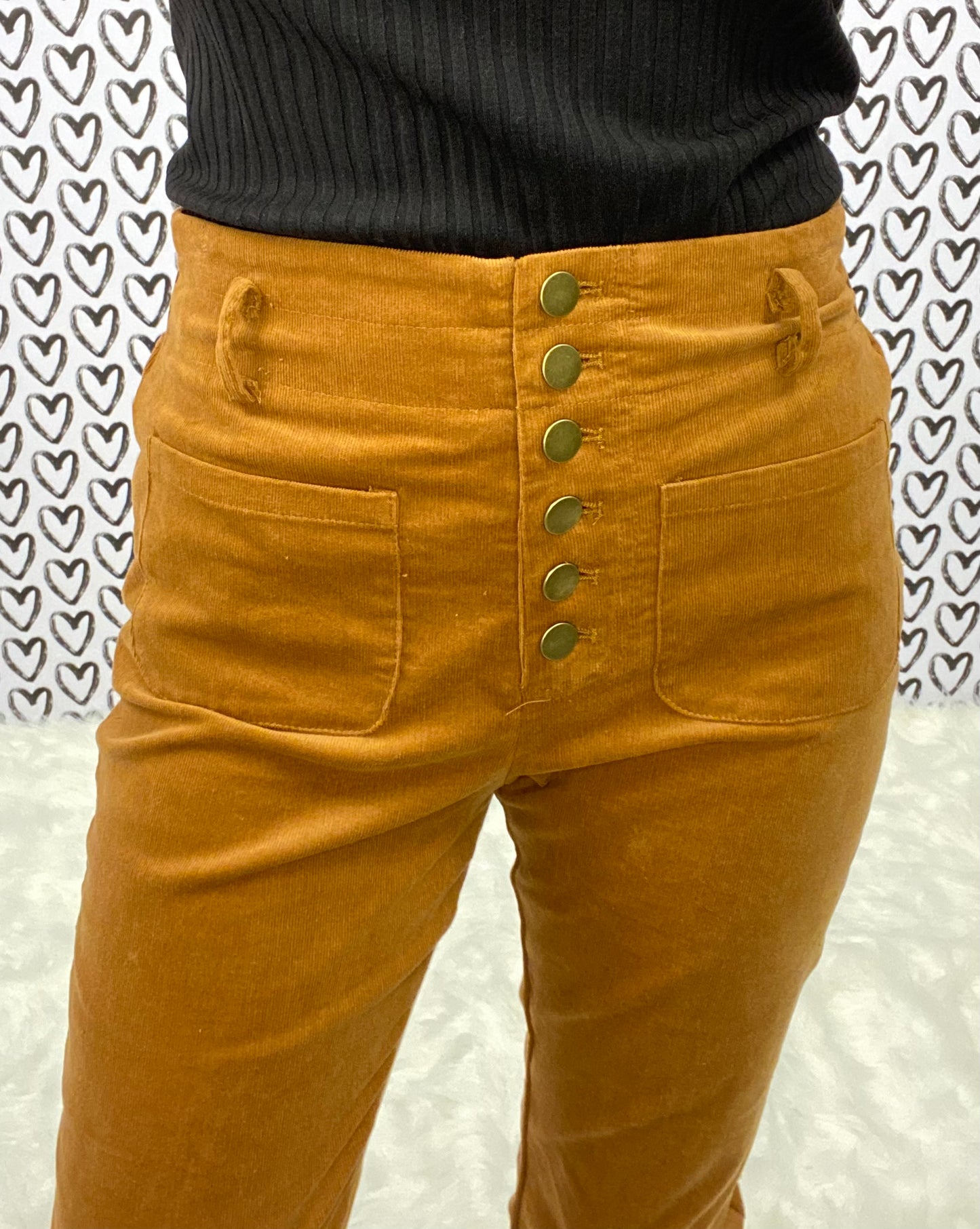 Button Fly Corduroy Pants