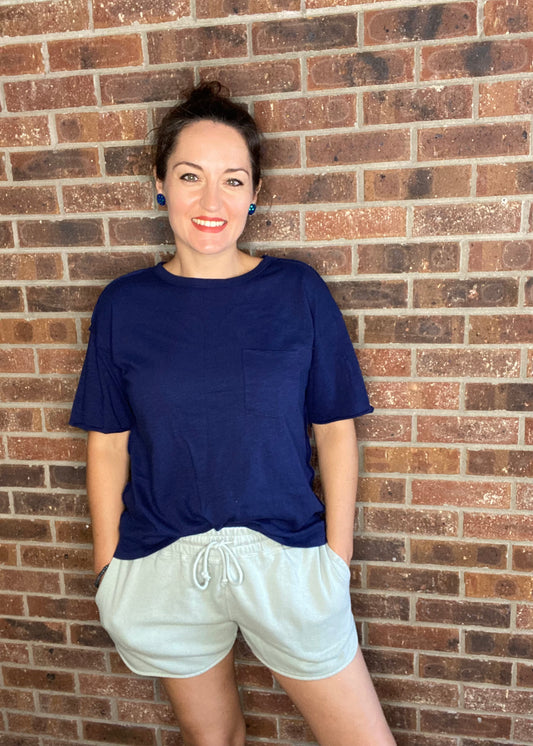 Weekend Comfort Drawstring Shorts - Sage