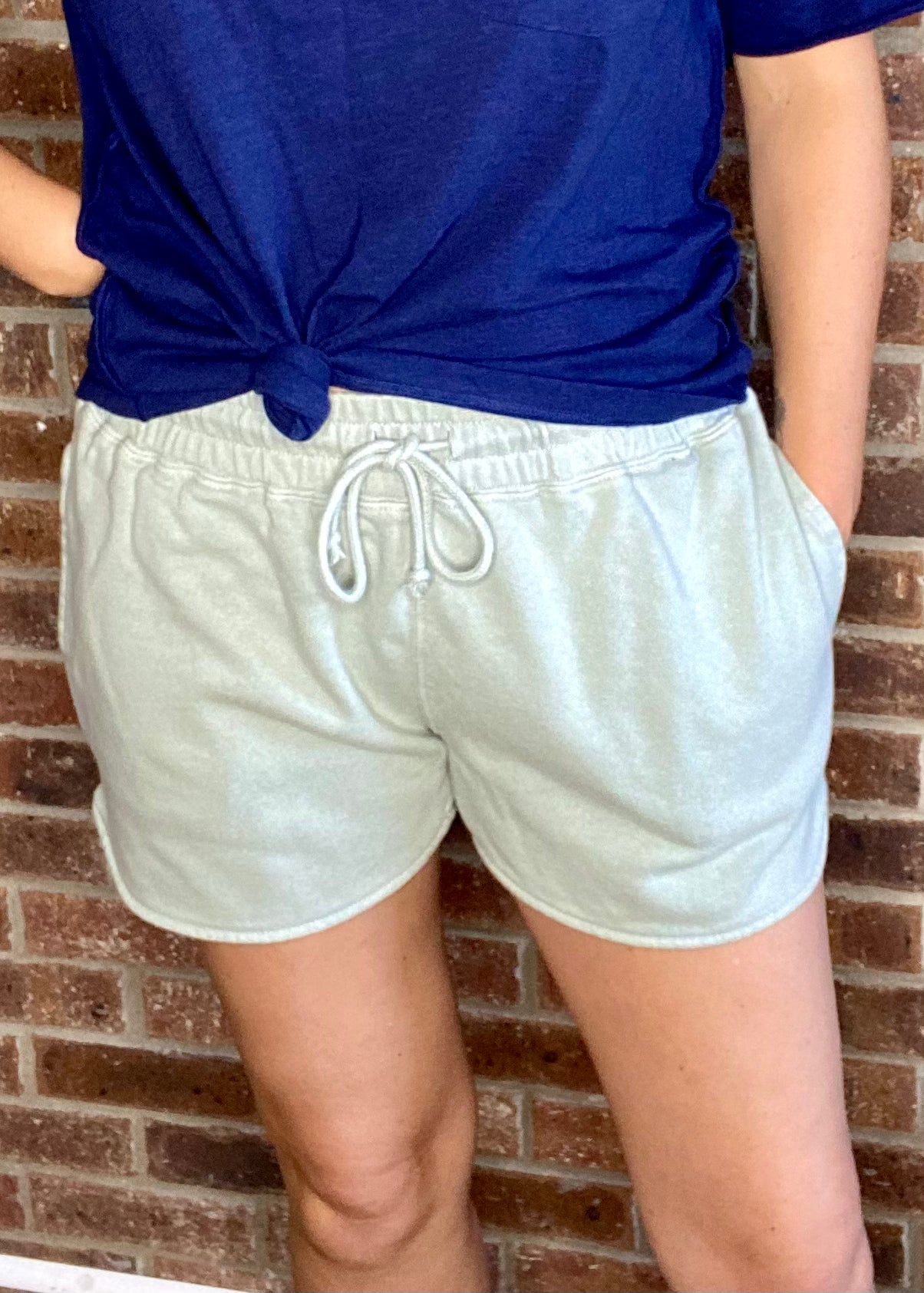 Weekend Comfort Drawstring Shorts - Sage