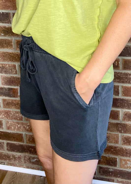 All Comfort Drawstring Shorts - Black