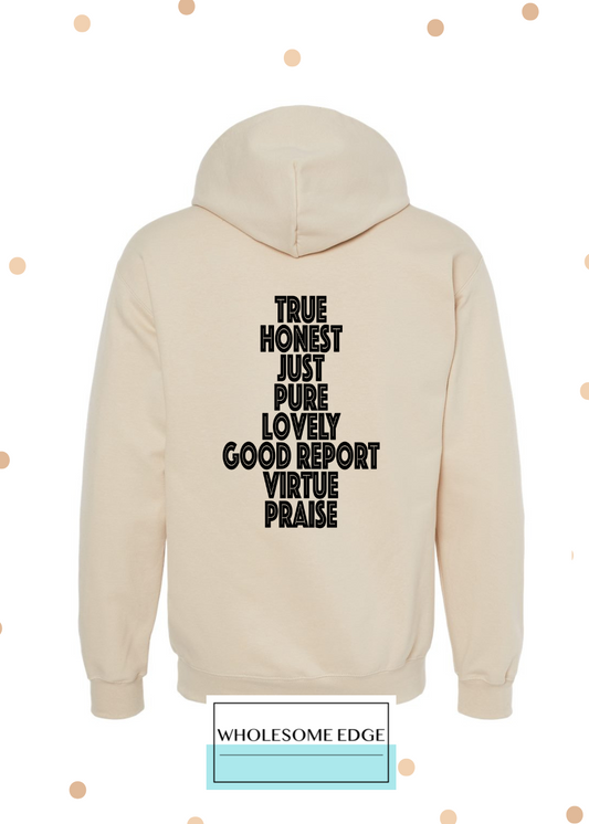 Philippians 4:8 Mindset - Christian Hoodie