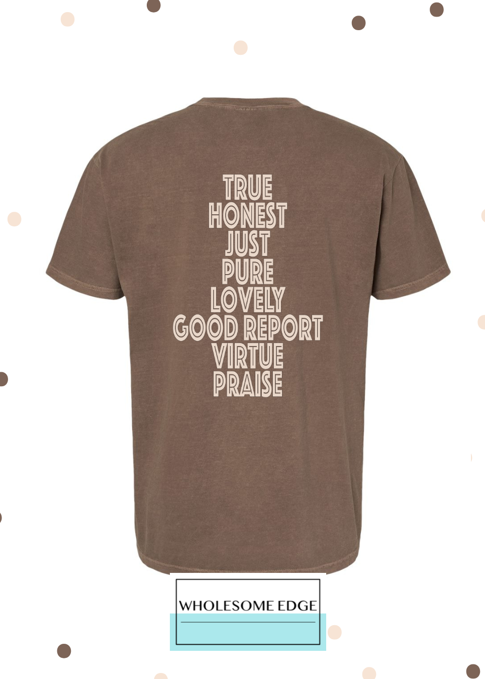 Philippians 4:8 Mindset with Bow - Christian Tee