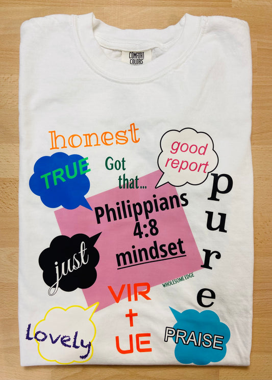 Philippians 4:8 Mindset Retro - Tee