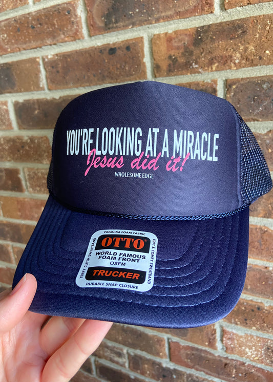 You're Looking at a Miracle - Hat (Pink)