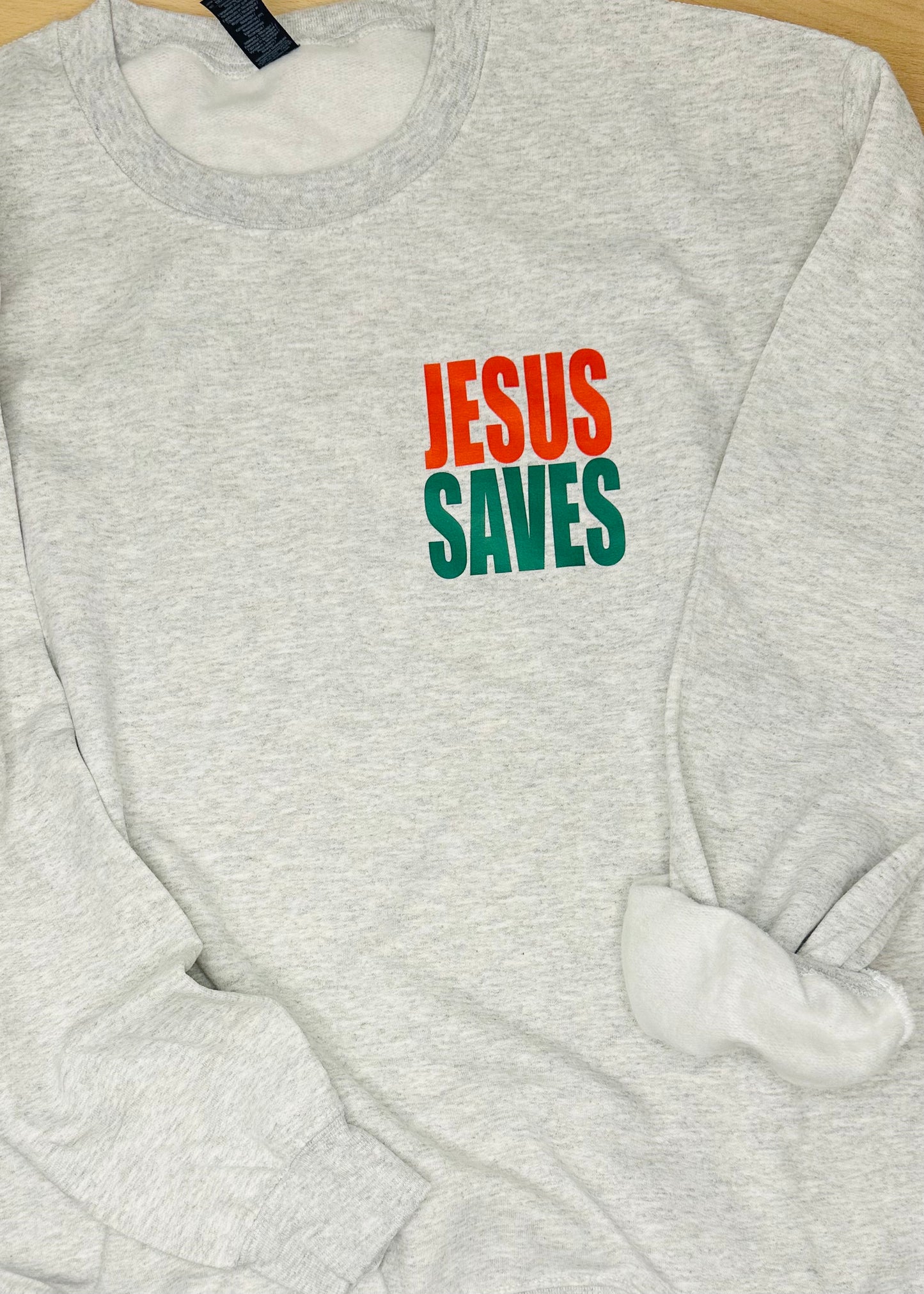 Jesus Saves! Merry Christmas! - Christian Sweatshirt
