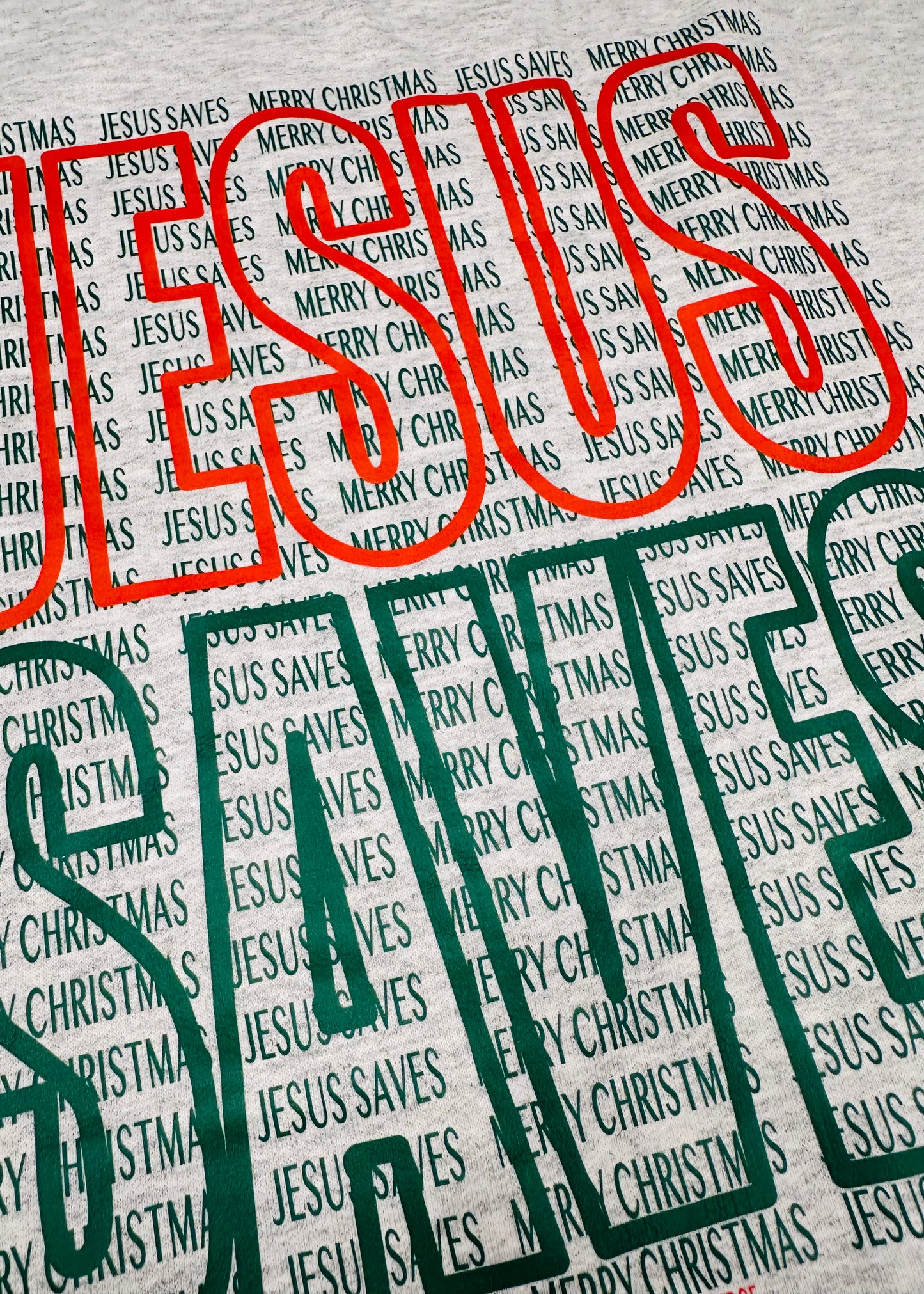 Jesus Saves! Merry Christmas! - Christian Sweatshirt