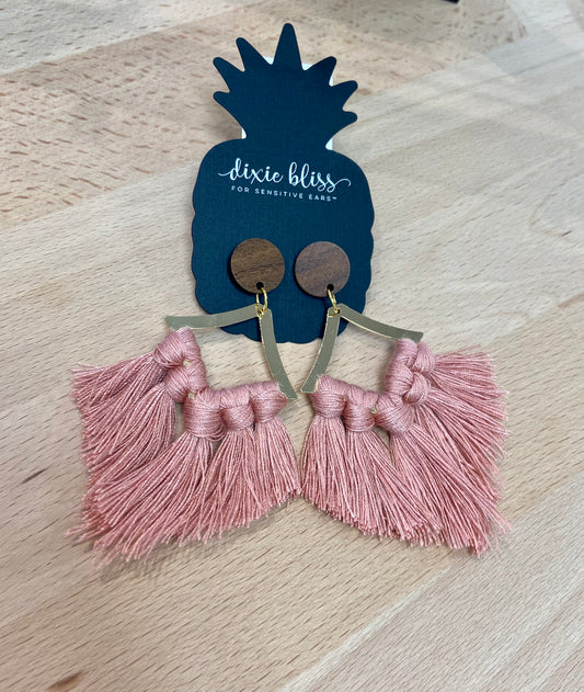 Dixie Bliss Something New in Powder Pink Earrings