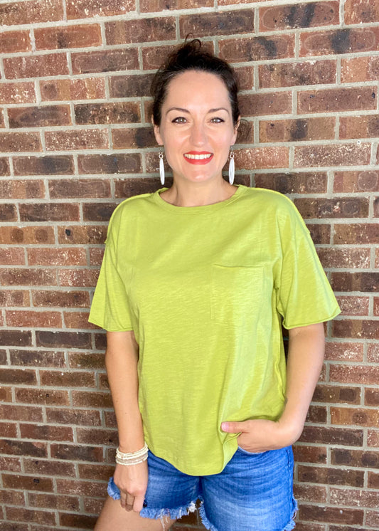 Easy Fit Pocket Tee - Green