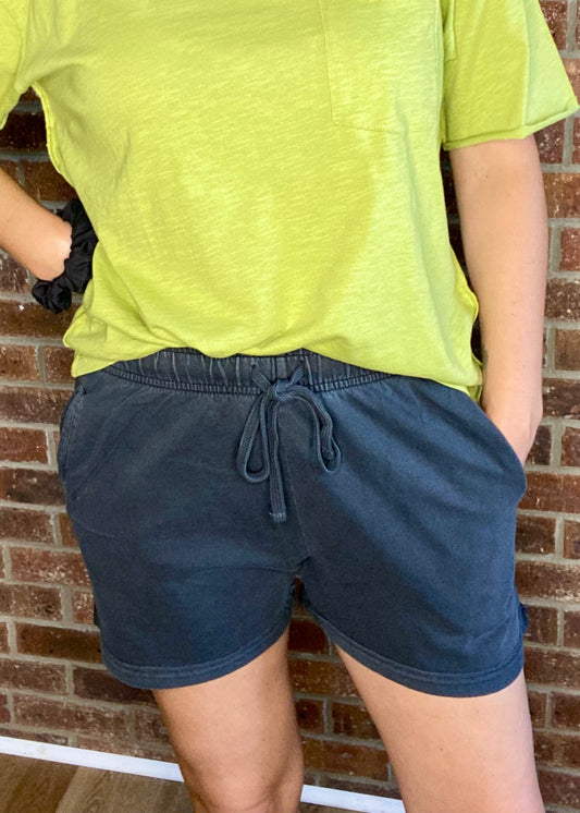 All Comfort Drawstring Shorts - Black